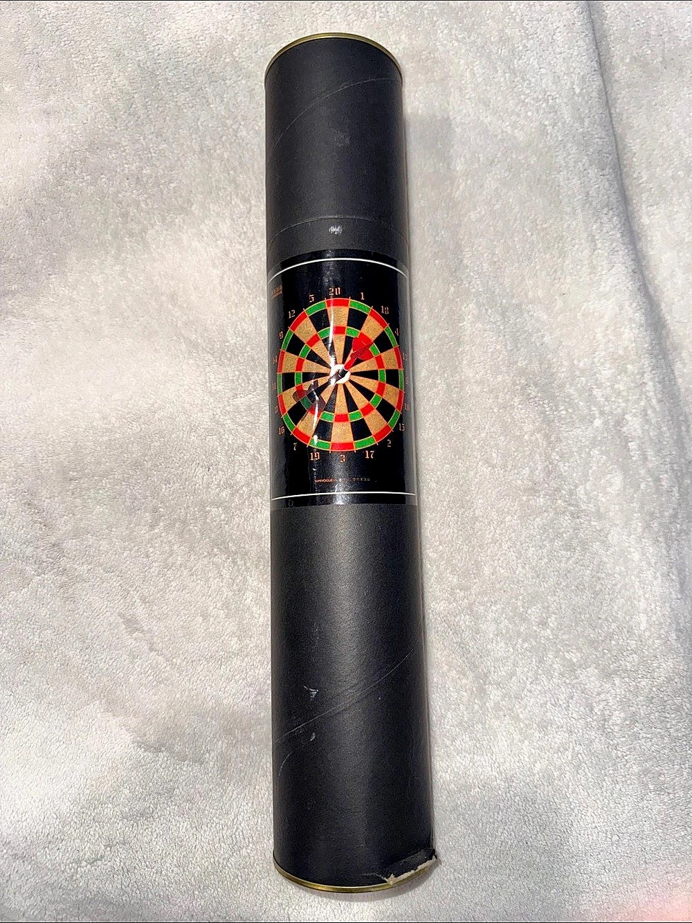 Dartboard Tube Game Set Black & Multicolor(magnetic Dart, Board game,